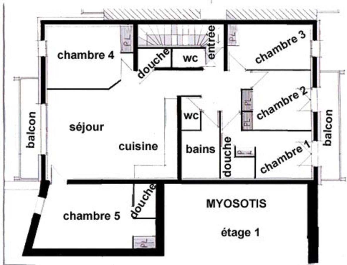 Appartement Myosotis Pour 10 Personnes Сен-Мартен-де-Бельвіль Екстер'єр фото